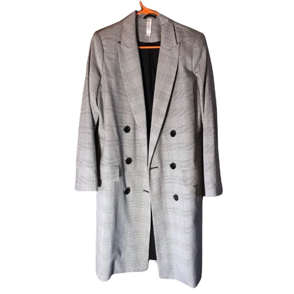 Mural Plaid Duster Jacket
